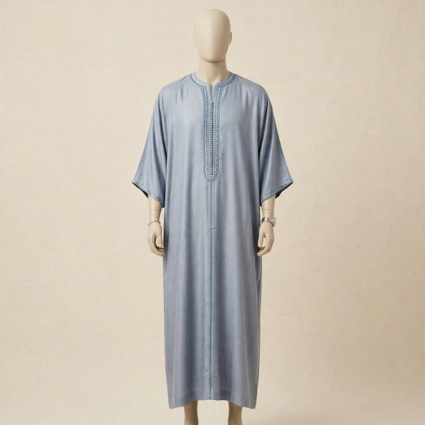 NOOR Grey Thobe | Men's Jubba Eid Collection | Dubai
